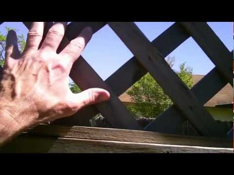 how to fasten trellis to wall