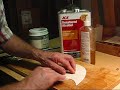 Sanding off shellac.wmv