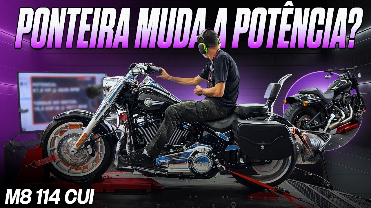 Teste definitivo M8 114! original, ponteira V&H e Stage 1 no dinamômetro.