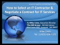 Getting Started: How to Select an IT Contractor & Negotiate Getting Started: How to Select an IT Contractor & Negotiate