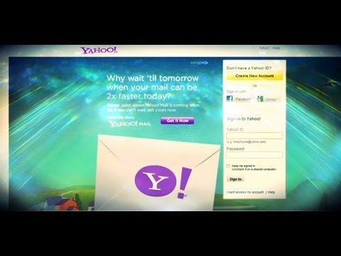 how to login facebook from yahoo