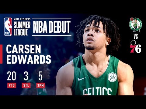 Video: Carsen Edwards Drops 20 Points For Boston In Summer League Debut | July 6, 2019