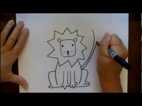 How to Draw a Cartoon Lion Step-by-Step Tutorial