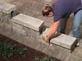 Step down your patio wall or two sided landscape wall
