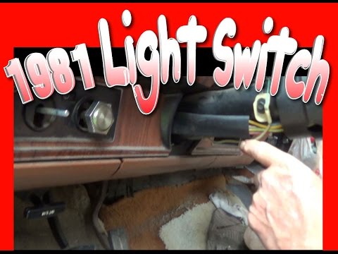 Removing and Installing Light Switch on a 1981 F150 Ford Truck