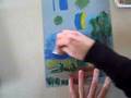 Oil Pastel Demonstration-nature journal