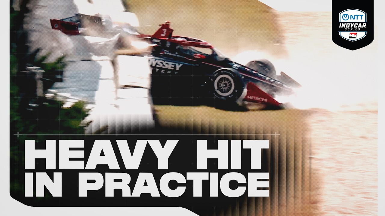 Scott McLaughlin OK After Heavy Practice Crash | 2026 INDYCAR at Alabama