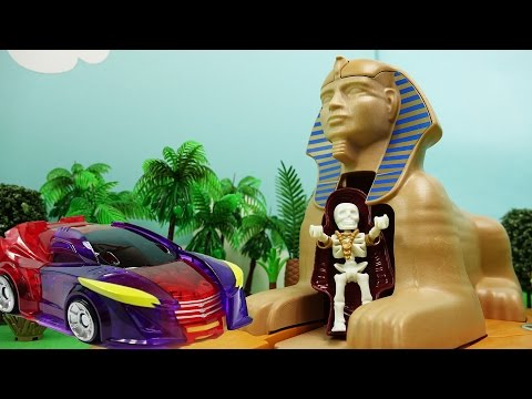 터닝메카드W 스핑크스의 저주 & 하이드론의 탈출 - 뽀로로 장난감 애니 - Turning MecardW & Playmobil Sphinx 4242 Toy Animation