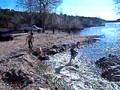 running-in-lake