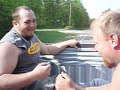 Black Cats in the back of a truck