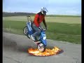 One wheel team On fire !