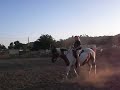 Jenna rides Cali the horse