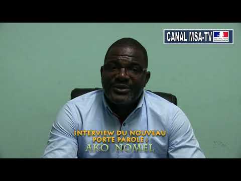 COTE D'IVOIRE: ÉDUCATION- JUSTICE- INTERVIEW DU PRESIDENT AKO NOMEL PORTE PAROLE 