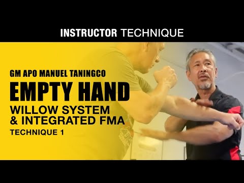 Empty hand technique w/ GM APO Manuel Taningco 1 | Willow System & Integrated Filipino Martial Arts