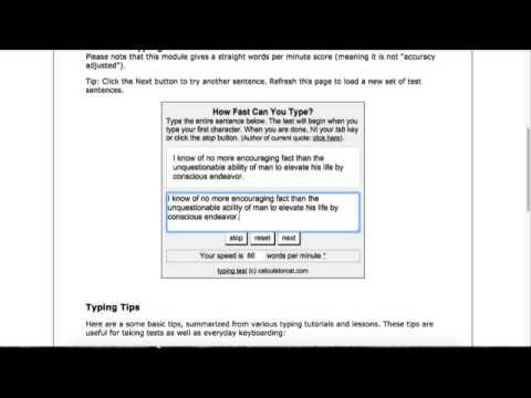 how to typing speed test