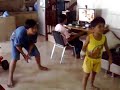 Nathan Playing Tennis on the WII