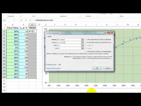 how to fit data to an equation in excel