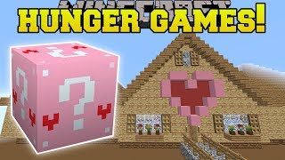 Minecraft: JEN'S GIANT HOUSE HUNGER GAMES - Lucky Block Mod - Modded Mini-Game