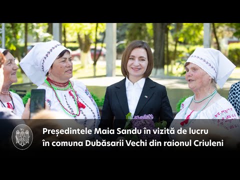 Președinta Maia Sandu a discutat cu locuitorii comunei Dubăsarii Vechi din raionul Criuleni