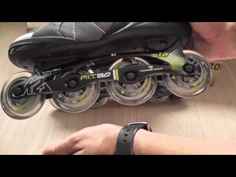 K2 Sports Men's F.I.T. 80 Fitness 2012 Inline Skates unboxing