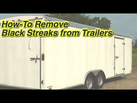 how to clean black streaks off rv
