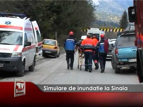 Simulare de inundaţie la Sinaia