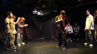 TMC (BROTHER BOMB, Tecchy, Ta-Ni-) vs アウトキャスト (mi-to, No-ri-, 捷, Daiki ni-ni-) – sweet dream POP SP!! CREW BATTLE