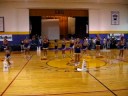 Here is the Sabinal Viking Cheerleaders and the Junior High Stinger Cheerleaders at the end of the PepRally.