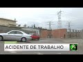 V�DEO: Acidente de trabalho provoca dois feridos em Serzedelo