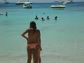 La cala de illetes (o algo así) en formentera. Fijaos muy bien en el video.