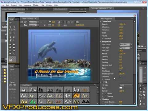 tutorial Adobe Premiere Portugues - Criando Legenda Animada