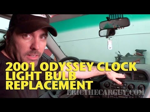Clock Light Bulb Replacement 2001 Honda Odyssey -EricTheCarGuy