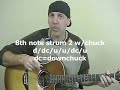 Learn To Play Acoustic Guitar chuck open and bar chords