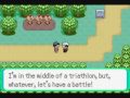 NOTE: Stop asking where I get the Eevee! I have the answer plain as day in the description! It was Action Replay! Nothing else! Trading isn't possible, so I used an AR! Ok, I'm done. We make it to Mauville and obtain Rock Smash. Also, TigerBladeXL catches an Eevee near the Day Care via Action Replay. This will be the last Pokemon we will catch via Action Replay. The last Pokemon for our team isn't far off. Pokemon Team: SWAnimus01: Grovyle, Remoraid, Magnemite TigerBladeXL: Fearow, Eevee Other: Oddish