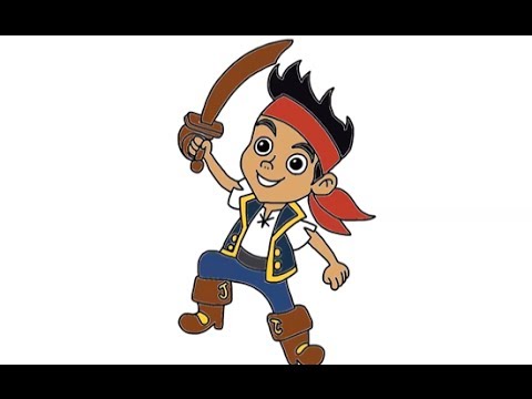 how to draw izzy from jake and the neverland pirates