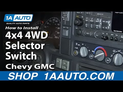 How To Install Repalce 4×4 4WD Selector Switch Chevy GMC Pickup Tahoe Suburban