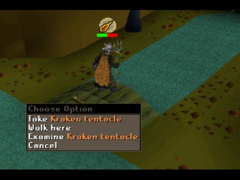 Kraken Tentacle drop from the Giant Cave Kraken (Oldschool Runescape)