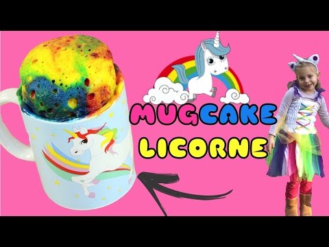 ♡• RECETTE INÉDITE DE MUGCAKE LICORNE | FACILE ET RAPIDE •♡