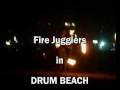 Fire Jugglers in Drum Beach Tel Aviv
