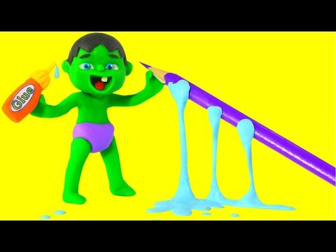 SUPERHERO BABIES MAKE HOME ACTIVITIES ❤ Spiderman, Hulk & Frozen Elsa Play Doh Cartoons For Kids