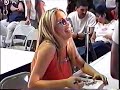 willa ford from dancing with the stars signing autographs after a live mall performance.