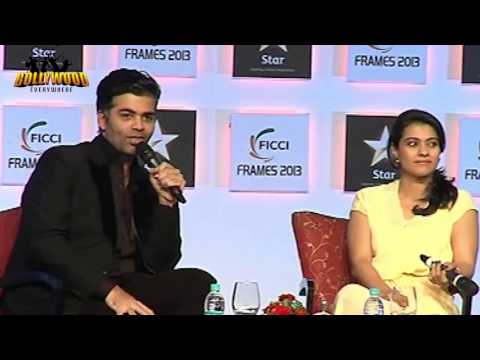 kajol - Karan Johar had an interesting conversation with Kajol at the Day 3 Of 'FICCI Frames 2013' in Mumbai. The actress explained why she won't do a film like 'The...