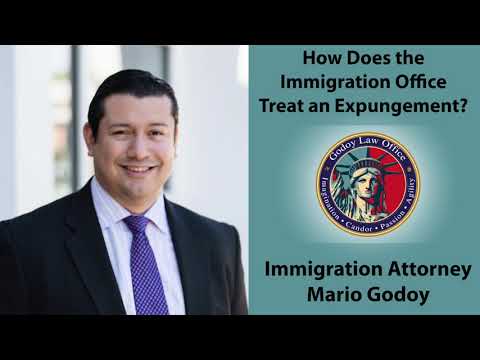 How does the immigration office treat an expungement?