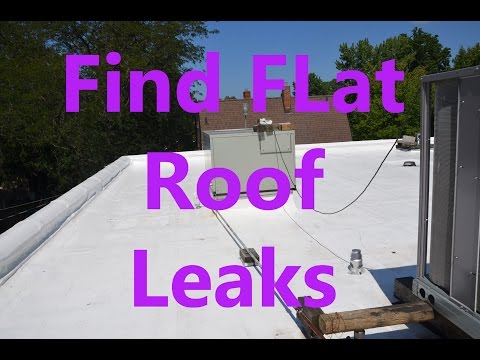 how to fix a leak on a flat roof