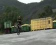 motorcycle stunts, french kids stunt riding (near millau)