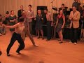 This is the finals of the 2008 Ultimate Lindy Hop Showdown Revolution Division.Prelims:heat 1 song 1: http://www.youtube.com/watch?v=VpTIZ5m_wgAheat 1 song 2: http://www.youtube.com/watch?v=AtjfJRLJJdAheat 2 song 1: http://www.youtube.com/watch?v=CQjNmOnrcHEheat 2 song 2: http://www.youtube.com/watch?v=rNGpJmLbJ5EFinals: http://www.youtube.com/watch?v=XVXXu6XgklMDance-off: http://www.youtube.com/watch?v=AFeFAILzoGE (not mine)Clip brought to you by http://www.thelindycalendar.com.
