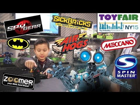 New SPY GEAR & AIR HOGS at Spin Master NY TOY FAIR - Sick Bricks, Zoomer, Meccano, Quick Cups