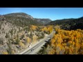 hope valley CA, flight, rc heli, gopro, aspens in fall