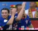 Goal for Croatia - Ivica Olić 62' (2-0)  Croatia - Germany 2-1  
