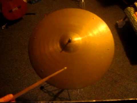 Zildian - drilled for six rivets 4 rivets installed 1720 grams.